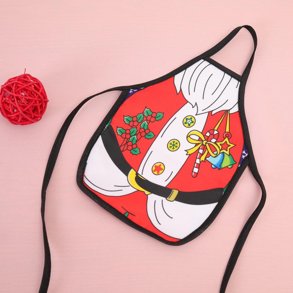 

Рождественский фартук на винную бутылку