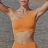 Shockproof Medium Support Backless Sports Bra with Removable Cups - Minimizes Chest Appearance for Yoga & Fitness