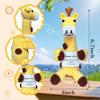 Giraffe Positive Crochet Animals Doll With Card Desktop Ornament Emotional Support Handmade Knitted Cheer Up Toy