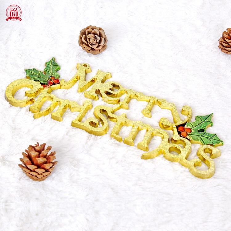 Merry Christmas Creative Door Hanging Sign - Festive Decoration
