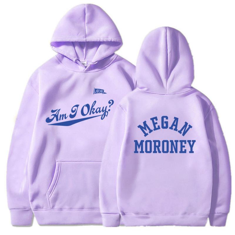 Ladies Spring Autumn Casual Hooded Long Sleeve Big Pocket Letter Printed Pullover Hoodies Sweatshirt Top