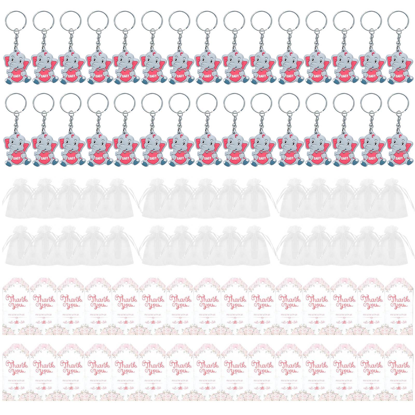 

Брелки для ключей в виде слона на детскую вечеринку в виде слоненка + мешочки из органзы + бирки с благодарностью, подарки гостям, декор для детской вечеринки