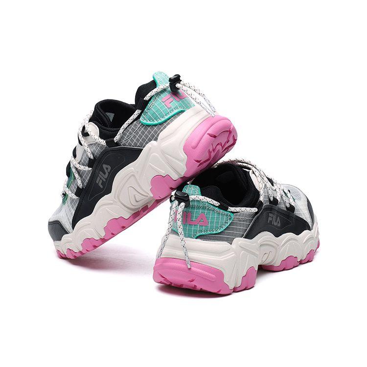 FILA Fusion Marathon Leather Fabric Synthetic Leather Retro Versatile Sports Wear Resistant Low Top Lifestyle Casual Shoes Women sneaker T12W125202FBG