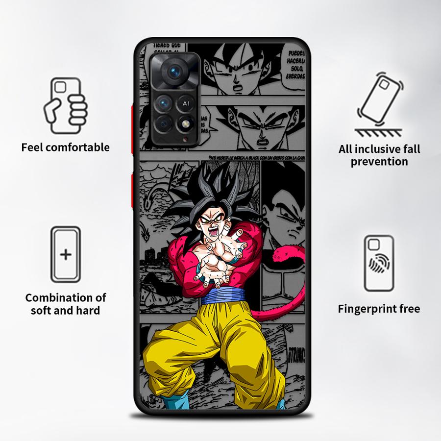 TPU Cover Phone Case for Xiaomi Redmi Note 11S 7 9S 8 9 10 11 Pro 13 14 12 ProPlus 10S 12s 8T 14 Pro+ Cool Anime DBS GK