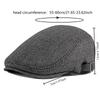 Men'S Autumn And Winter Woolen Berets Women'S  British Retro Warm Newsboy Cap Artist Painter Hats Vintage Striped Forward Hats
