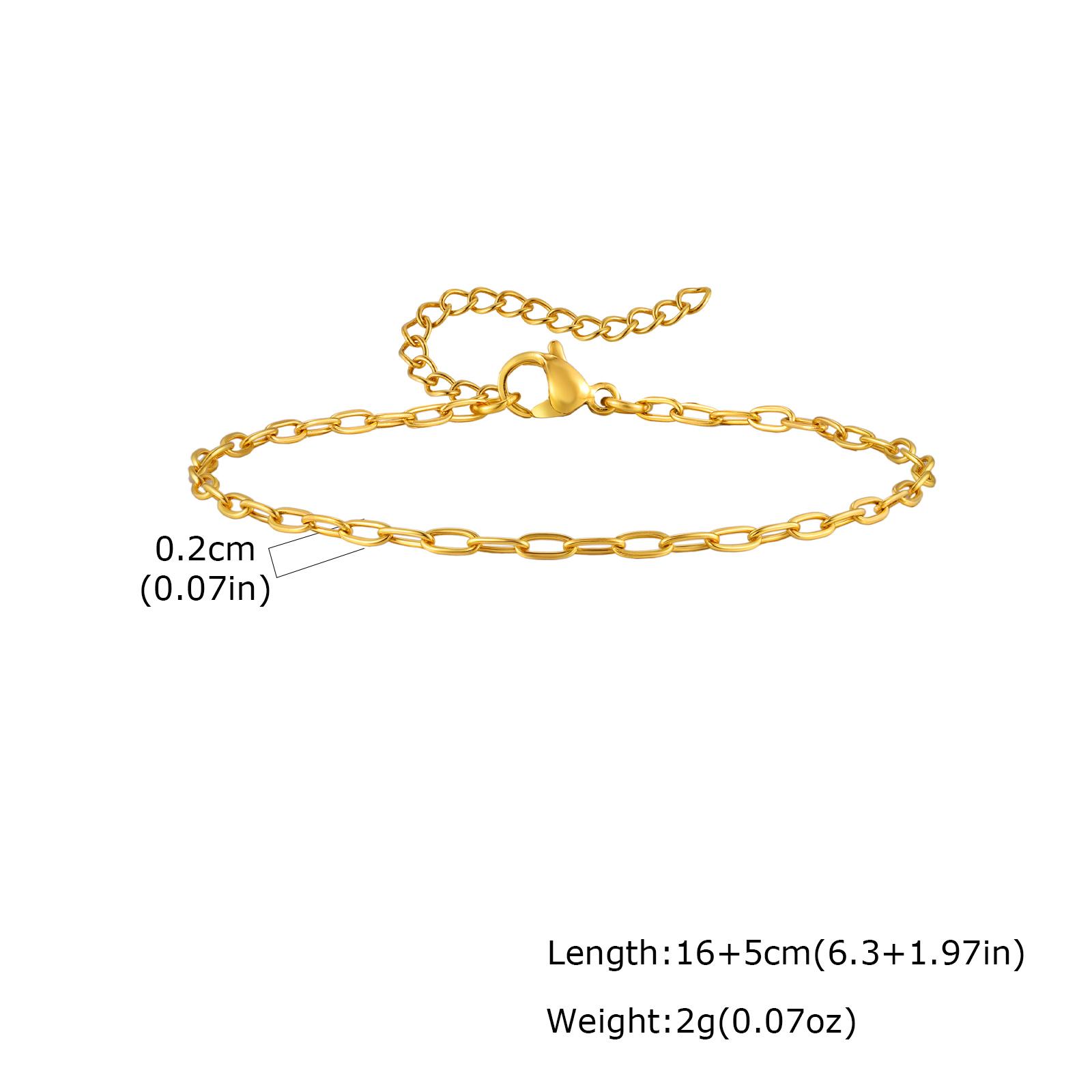 

Stainless Steel Chain Bracelets Non Tarnish Dainty Ball Herringbone Bead Chain Stackable Bracelet Women s Party Jewelry