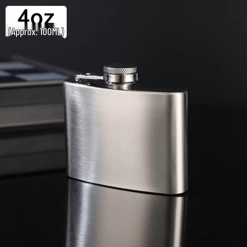 Stainless Steel Portable Hip Flask (1-7oz) for Outdoor Use – Baijiu Bottle (8oz)