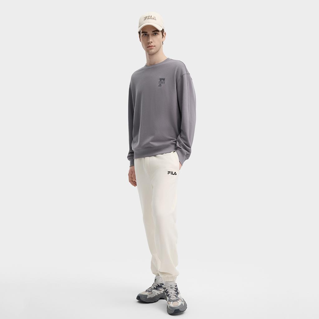 New FILA Sweatshirts Men's Cloudy Dora Gray F11U439203FDY