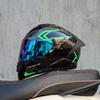 Motorcycle Helmet Men and Women Double Lens Party Sports Car Helmet New National Standard Four Seasons Personalized Bluetooth