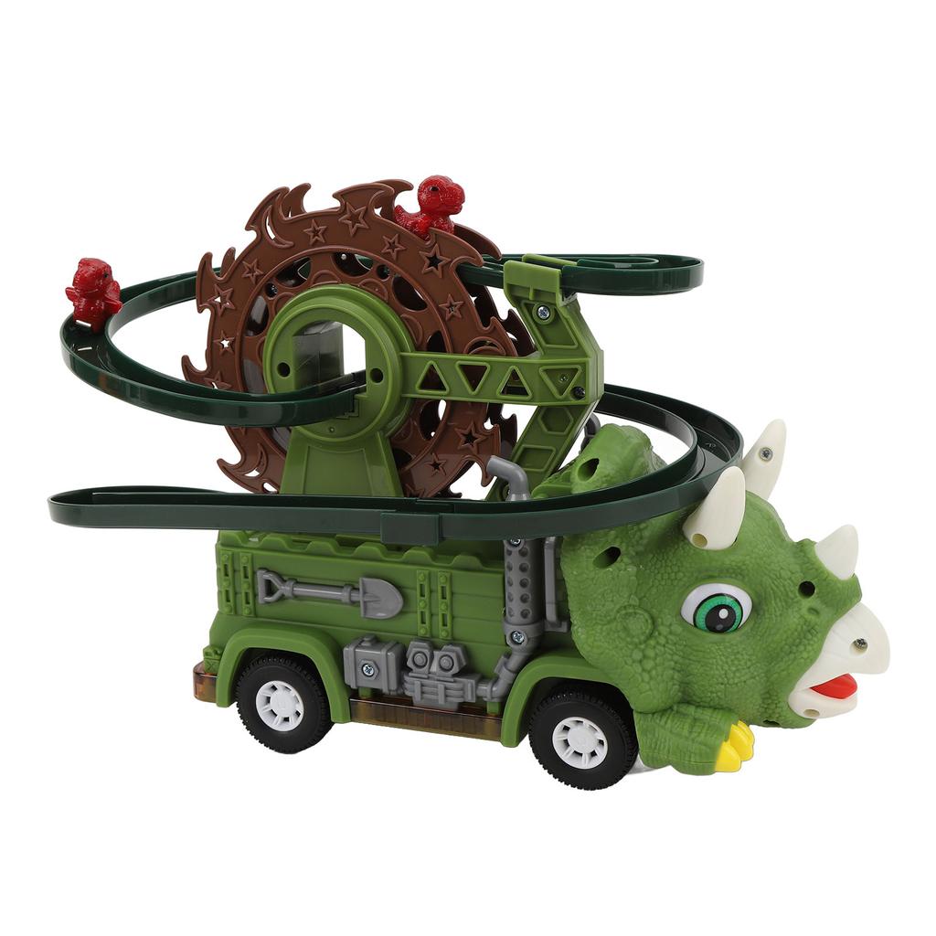 Dinosaur Track Toy Sliding Glide Universal Rotating Electric Car Toy for Kids Children