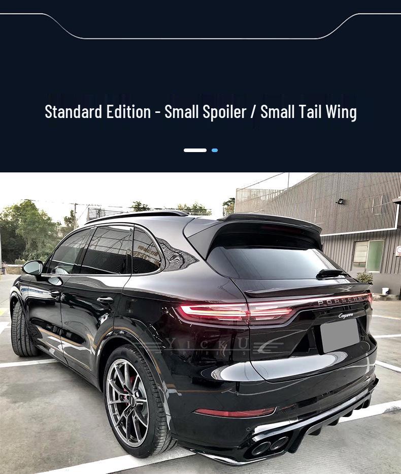 Porsche Cayenne 9Y0 Carbon Fiber Rear Spoiler & Middle Wing for 2018-2025 Models