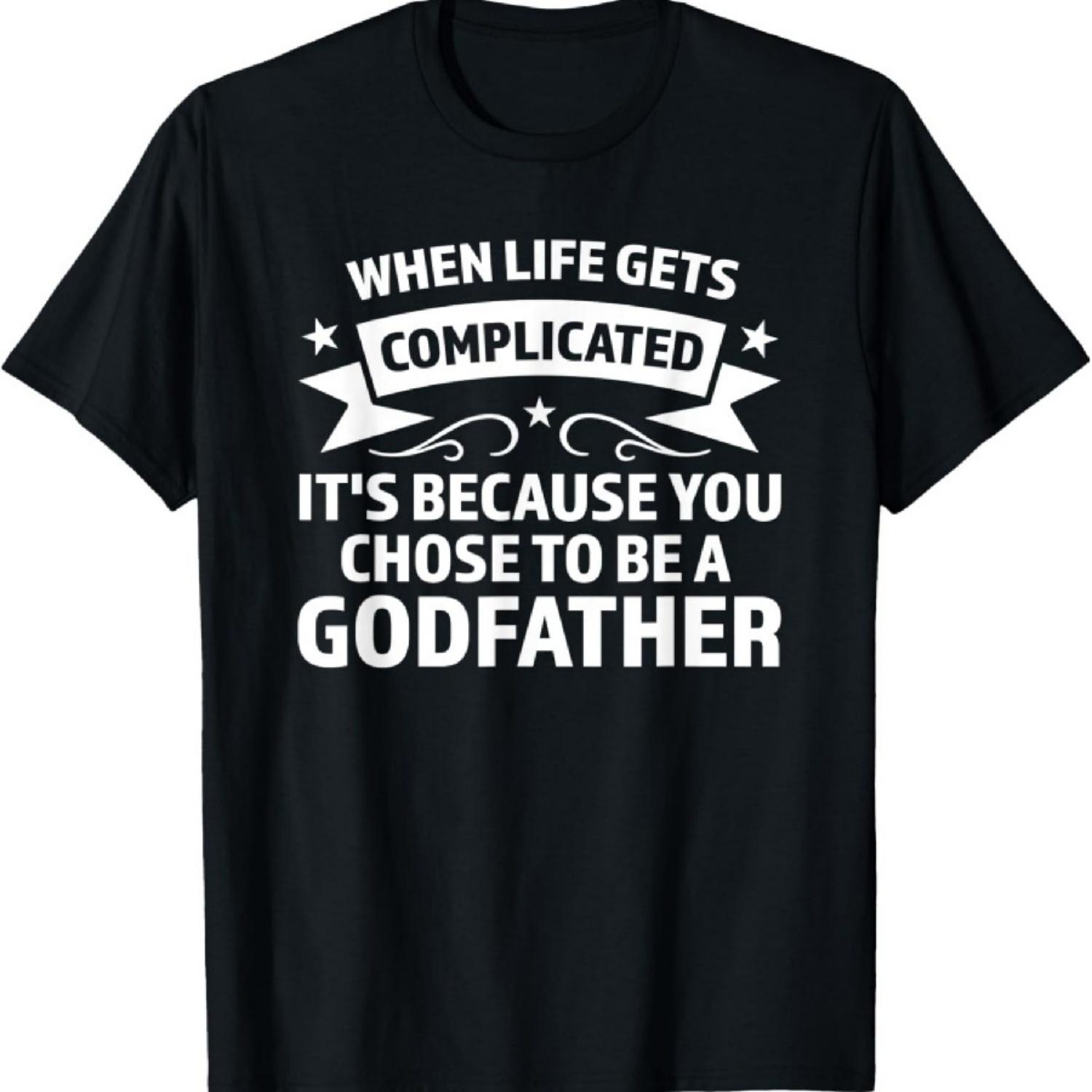 

Мужчины, когда жизнь становится сложной, потому что выбрали крестного отца крестный отец Футболка XXXXXL чёрный