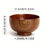 1pc Acid Jujube Wood Bowl - Heat-Resistant & Sturdy, Anti-Fall Design - Vintage Tableware for Camping & Home