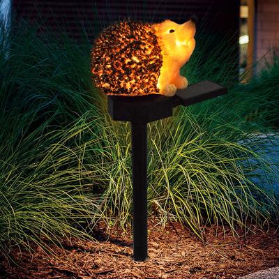 LED Hedgehog Stake Light IP55 Waterproof Solar Powered Hedgehog Garden Light Cute Hedgehog Lawn Lamp for Outdoor Garden Lawn