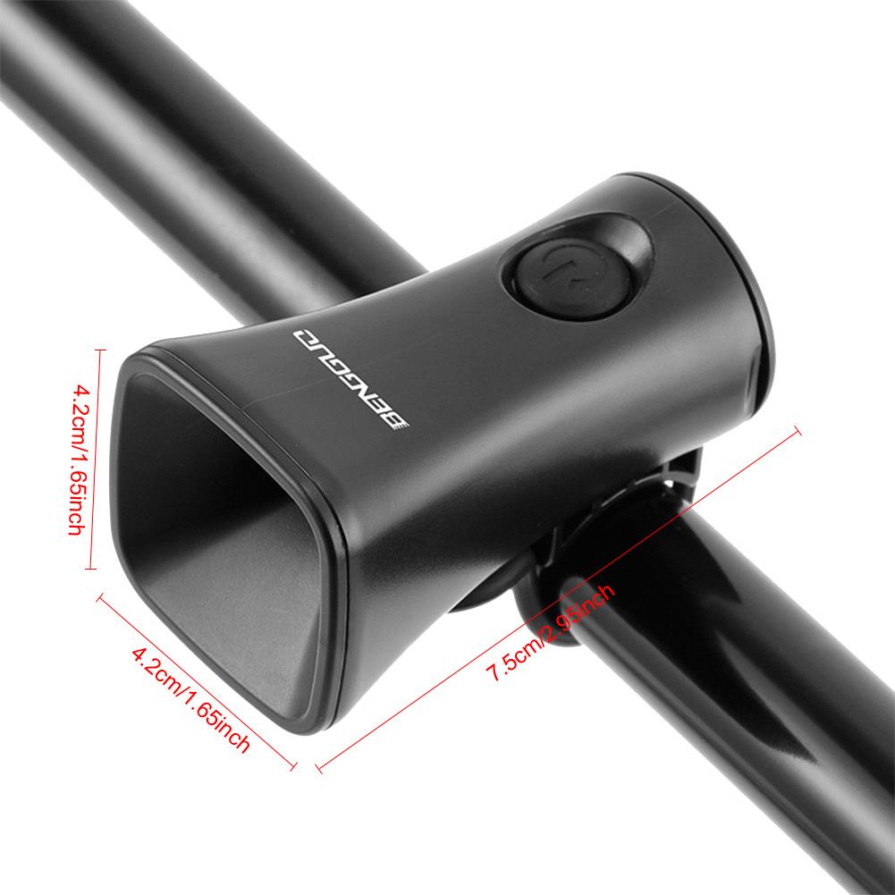 Bike Bell Loud Warning Safety Bell Rechargeable Bicycle Handlebar Alarm Ring Bell 5 Sound Modes Cycling Scooter Bike Accessories