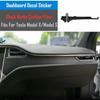Interior Stickers Center Console Carbon Fiber Look