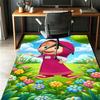 Cartoon Animation Pattern Rug, Indoor/Outdoor Mat, for Picnic, Gameroom, Bedroom, Office, Living Room, Home Decor Carpet, Birthday Gift