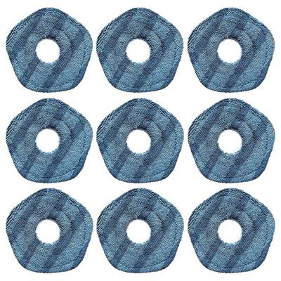 9 Stück Ersatz Waschbare Wischlappen Mopp-Pads für Eufy X10 Pro Omni und Eufy X9 Pro Saugroboter Reiniger Mopps Teile