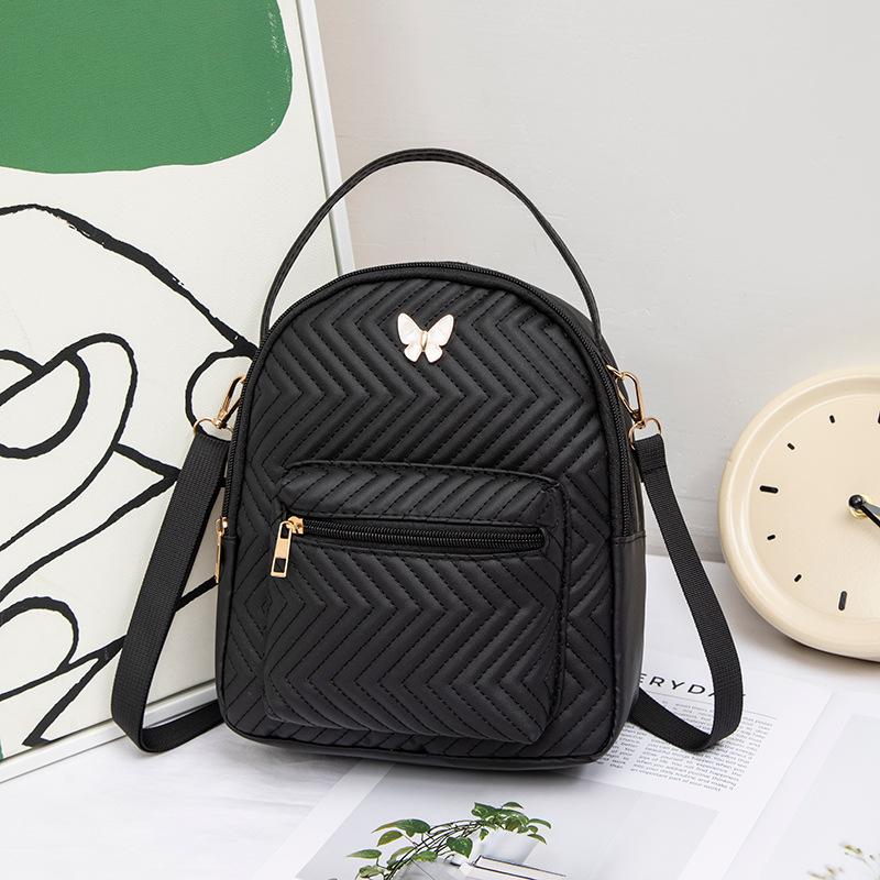 New Women's Schoolbag Trend Butterfly Logo Printed Backpack Women's Lightweight Backpack Shoulder Bag Messenger Bag