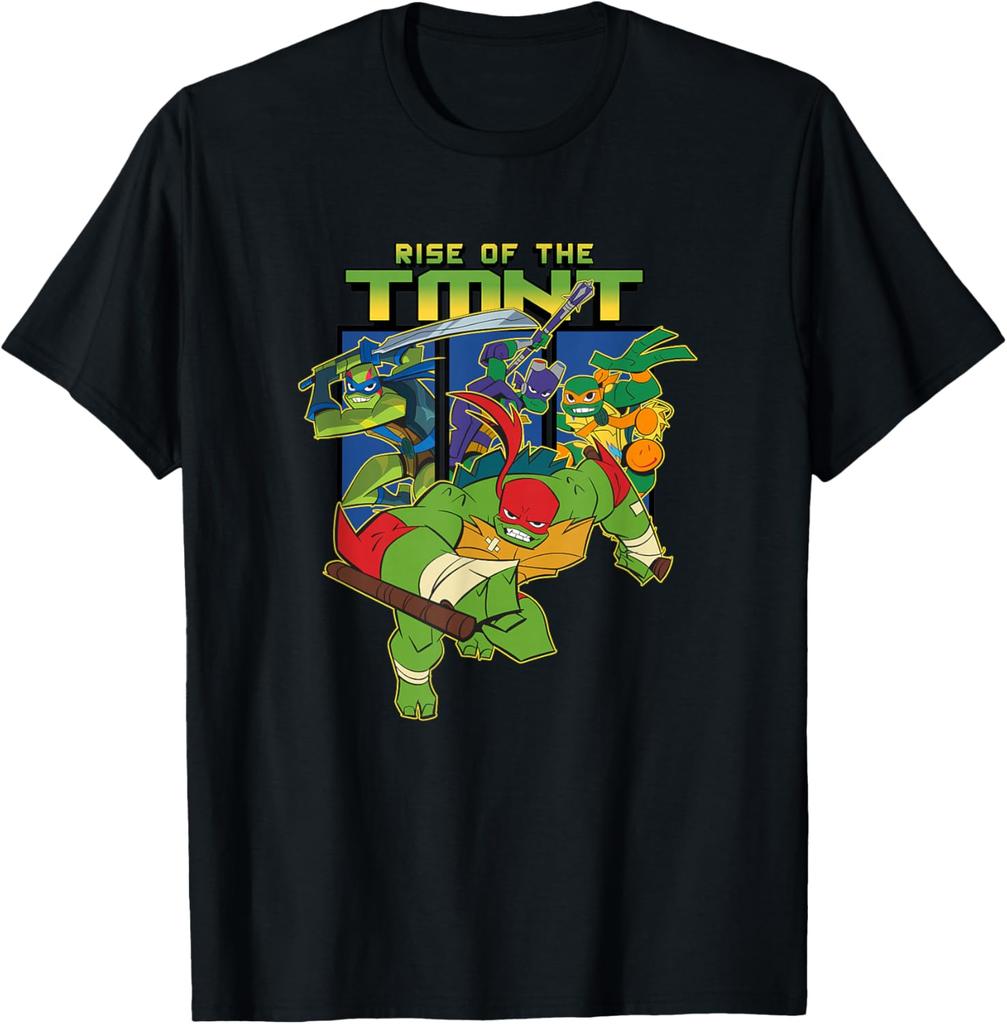 Teenage Mutant Ninja Turtles Rise Of The TMNT Logo Panels T-Shirt
