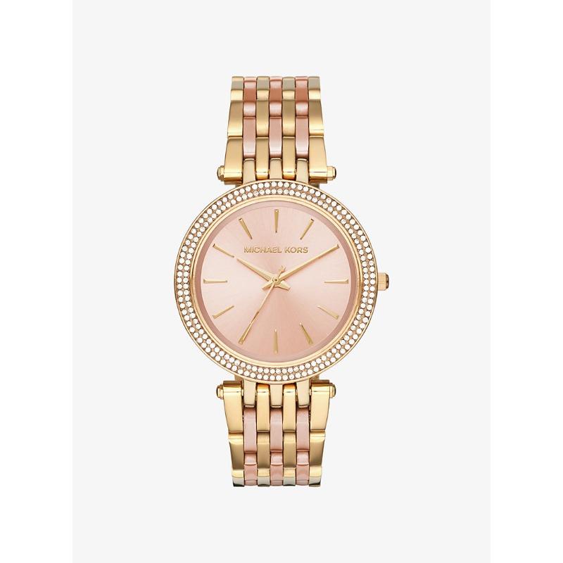 Часы Michael Kors Darci с паве, золотистого тона, MK3507 золотой