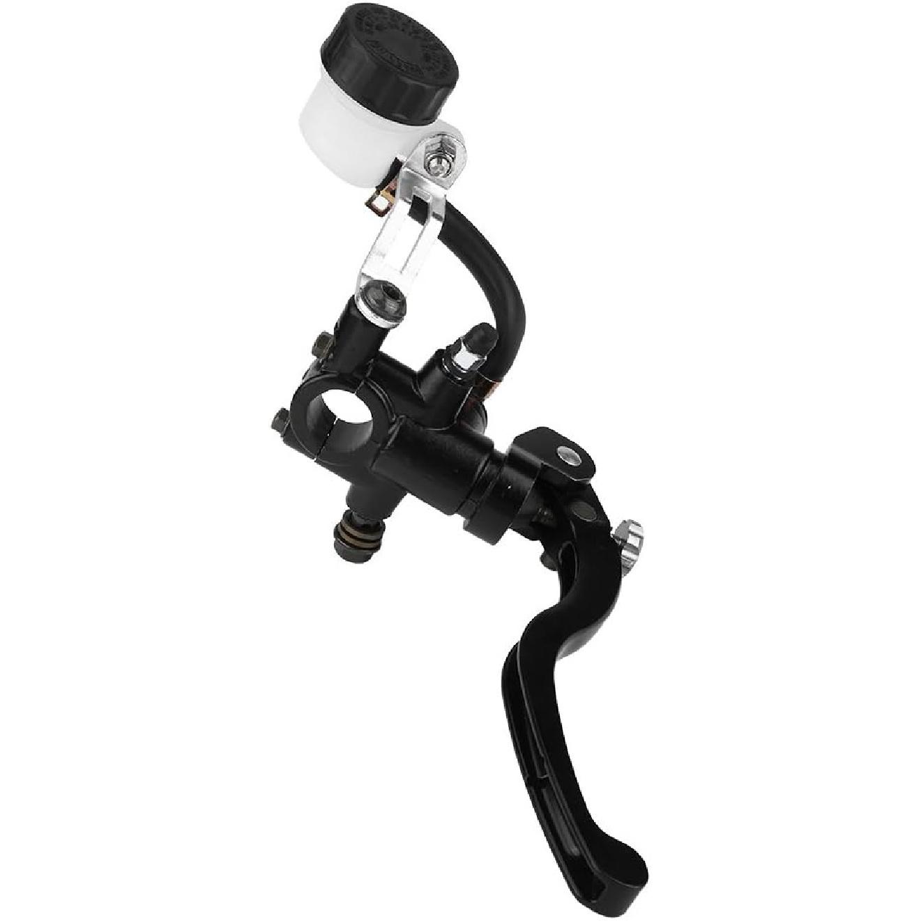 Keenso Front Brake Master Cylinder, 22mm 7/8  Universal Motorcycle Round Hydraulic Brake Cylinder Master Clutch Lever(Front Left) Front Left