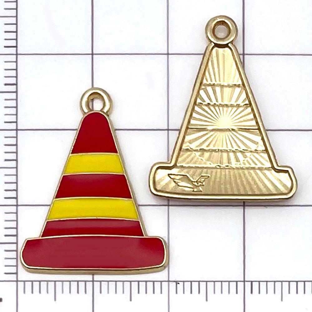 10-Color Enamel Fire Truck & Flame Pendant Charms for DIY Jewelry