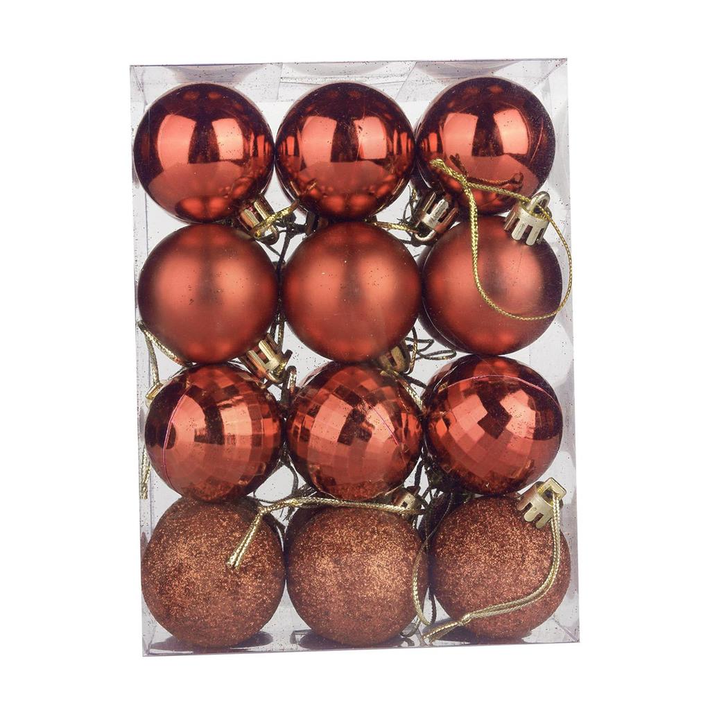 24 Stück Weihnachtsbaumkugeln Christbaumschmuck Dekorationen für Neujahr Verlobung Weihnachtsbaum Jubiläum Partyzubehör