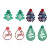 Cross-Border Christmas Reindeer & Tree Acrylic Earrings