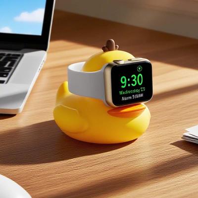 Suport de încărcare magnetic din silicon antiderapant pentru Apple Watch