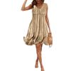 New women's clothing summer short-sleeved short skirt V-neck spring and summer dress is hot-selling