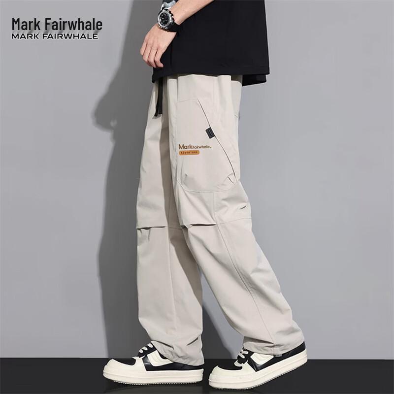 Mark Fairwhale Men's Loose Straight-Leg Cargo Pants