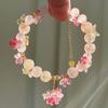 Frühlingsfrische Armband, Neuer Chinesischer Süßer Stil Rosa Blume Schmetterling Perlen Quaste Anhänger Armband für Frauen
