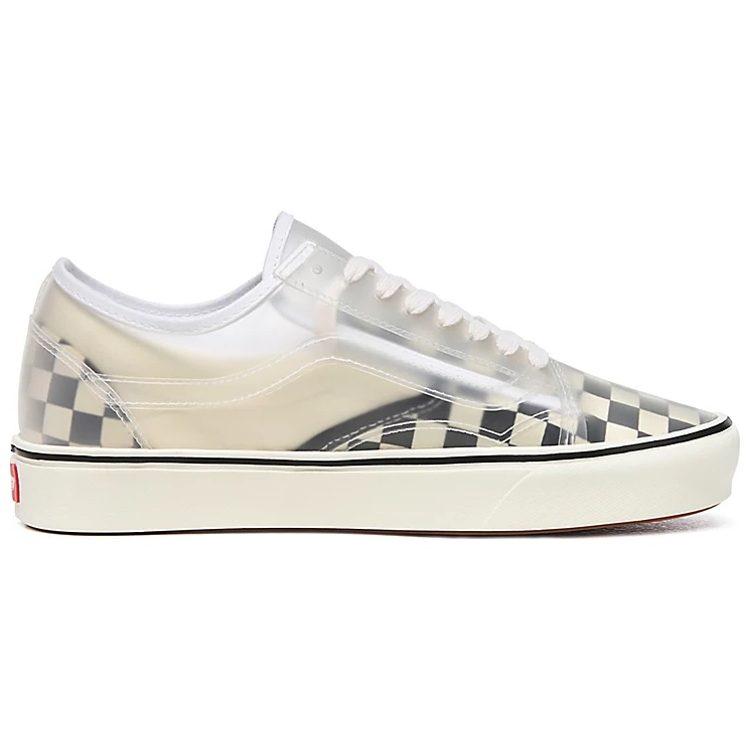 Slip-Skool ComfyCush Vans 'Checkerboard - White' VN0A4P3E5GX