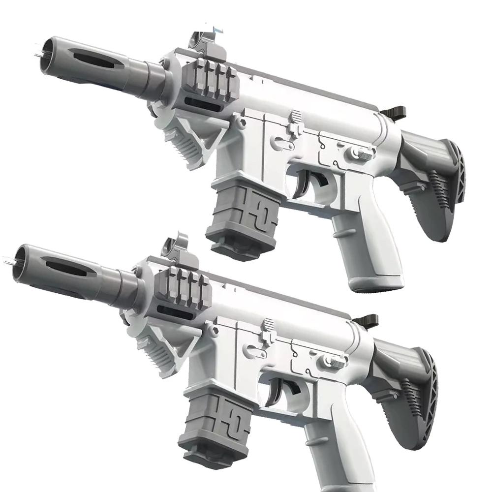 Electric Water Gun Automatic Water Suction Guns LED Shooting Pistol Watergun Outdoor Games Water Pool Beach Toy for Children Boy