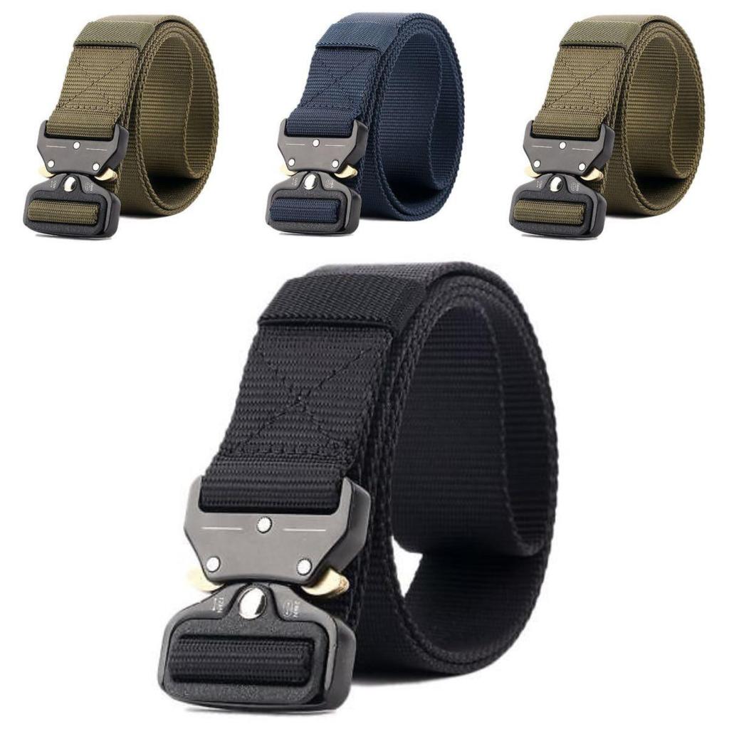 Canvas Military Belt For Men With Quick Release Plastic Buckle Perfect For Hiking And Casual