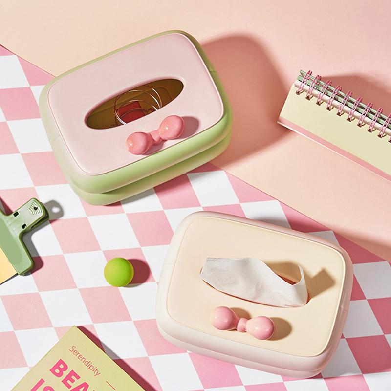 Color Tissue Box Organiser Desk Tissue Box Napkin Holder Portable Girl Wall Mounted Tissue Box With Lid Holder Living Room