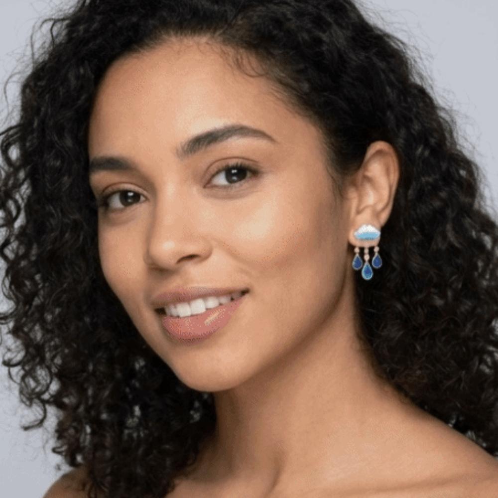 Exquisite Design Cloud Glitter Earrings Zinc Zinc Alloy Dangle Earrings Cute Raindrop Drop Earrings Parties