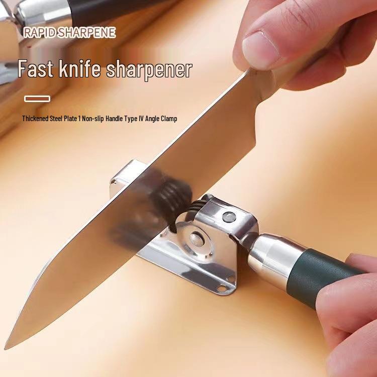 Stainless Steel Knife Sharpener Manual Fast Sharpening Stick for Fruit and Vegetable Knives - Kitchen Tool