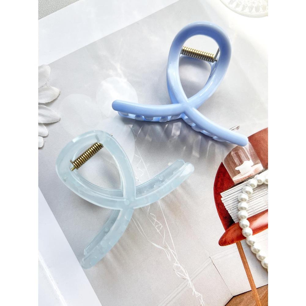 French Big Hair Claw Clips Medium Butterfly Shark Clip for Women 3.1" Strong Hold Non-slip Jaw Clips Hair Accessories Headwear
