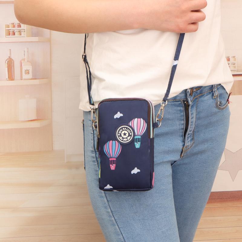 Mädchen Frauen Geldbörse Schulter Mini Canvas Taschen Träger Handy Große Kartenfächer Geldbörse Handtasche Geldfächer Schlüssel Münzbörse