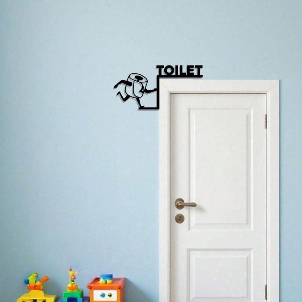 Vintage Retro Metal Tin Sign Toilet Paper Print Bathroom Wall Decor Aesthetic Man Cave Apartment Housewarming Christmas Birthday Gift Unisex