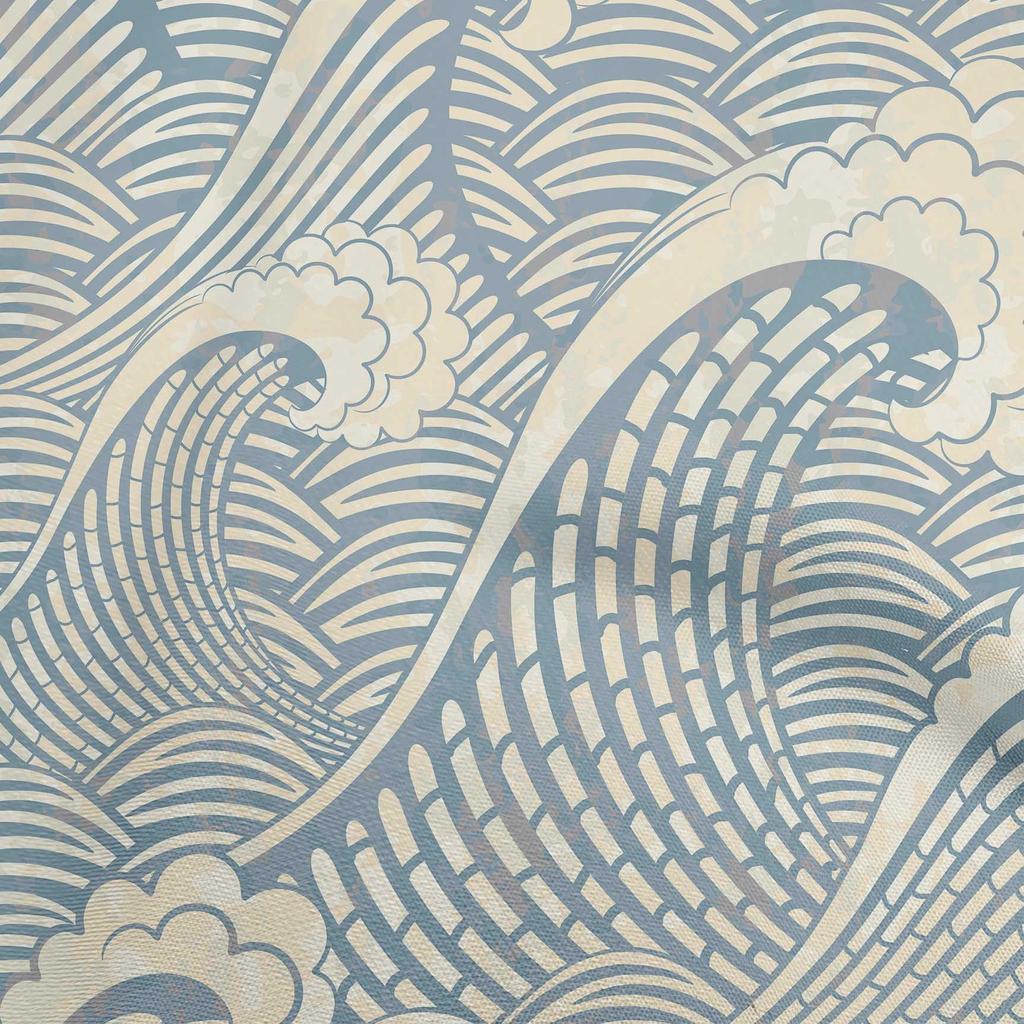 oneOone Cotton Flex Cream Fabric Japanese Fabric For Sewing Printed Craft Fabric By The Yard 40 Inch
