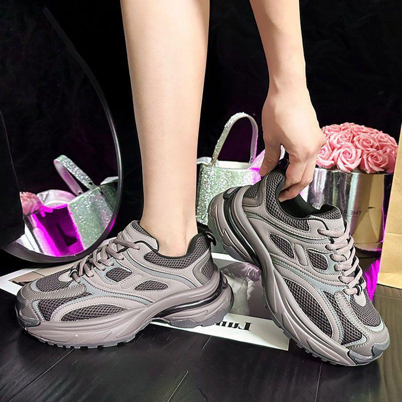 Dad shoes women's new autumn platform shoes children's shoes show their feet small fried street casual and lightweight sports shoes