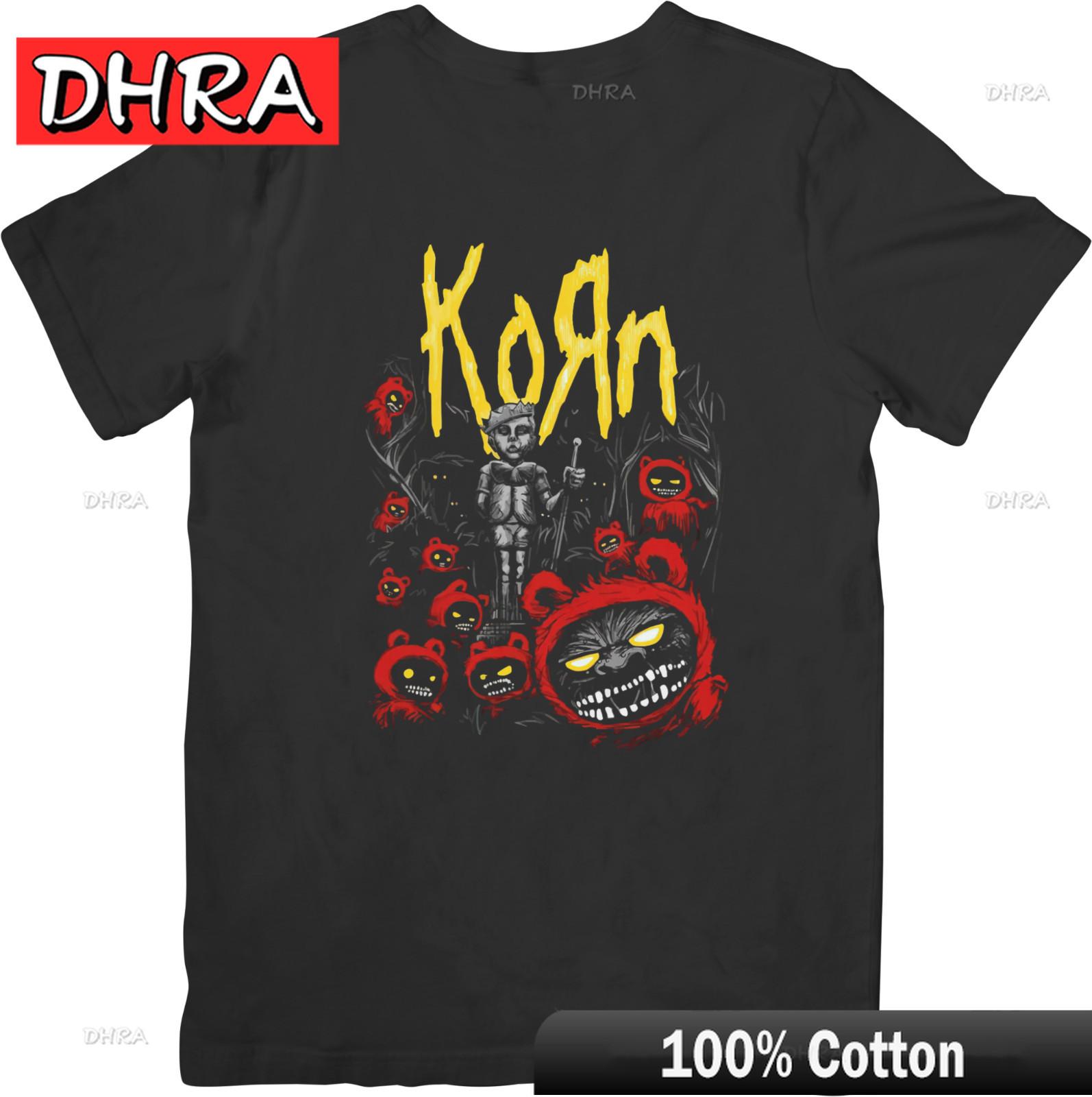 

Korn Heavy Metal Music Unisex Fit for UNIsex Women Quality Cotton TShirtBlack Creative Tshirts Urban Bold Aesthetic Tops Vintage S