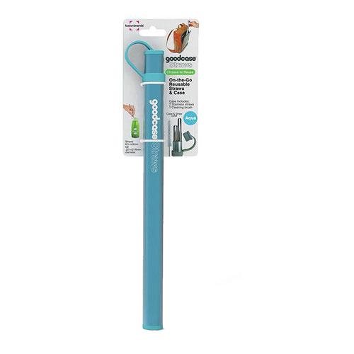 Sada silikonových brček Fusionbrands (2ks) (Aqua)