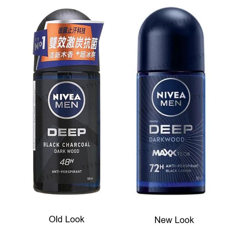 NIVEA - Men Deep Darkwood Anti-Perspirant Black Carbon Roll On