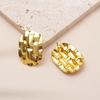 French Retro Design Niche Fashion Earrings Stainless Steel Several Woven Earrings Earrings Premium Stud Earrings