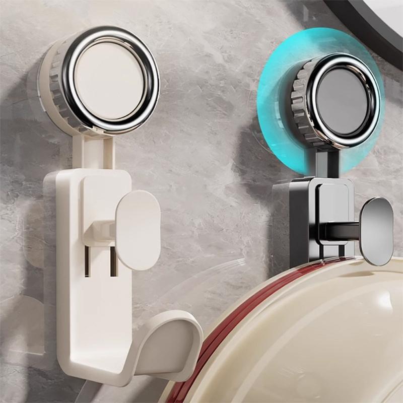 Adjustable Suction Cup Basin Holder Not Drill Installation Strong Bathroom Organizers with Secure Grip for Bathroom