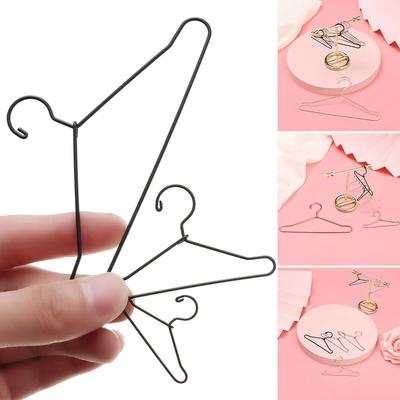10pcs High Quality Wardrobe Cute Doll Accessories Metal Mini Hangers Dress Clothes Hanging